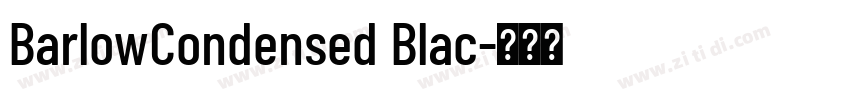 BarlowCondensed Blac字体转换